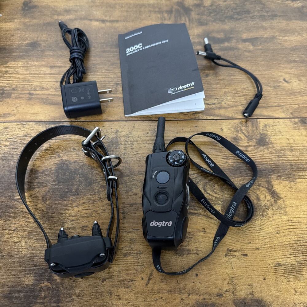 Dogtra 200C Remote Dog Training Collar System Receiver Charger Tested Works